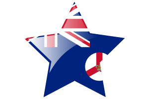 Colony of Singapore Flag Star Icon flag