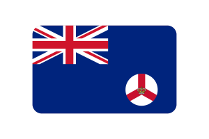 Colony of Singapore Flag Rounded Rectangle Vector Illustration flag