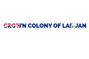 Crown Colony of Labuan Text Art flag