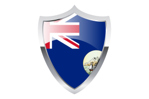 Crown Colony of Labuan Flag with Medieval Heater Shield flag