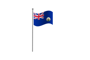 Waving Flag of Crown Colony of Labuan flag