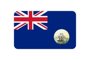 Crown Colony of Labuan Flag Rounded Rectangle Vector Illustration flag