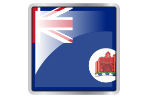Crown Colony of Malacca Flag Square icon flag