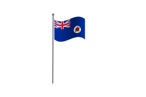 Waving Flag of Crown Colony of Malacca flag