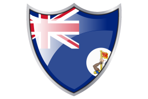 Shield with Flag of Crown Colony of North Borneo flag