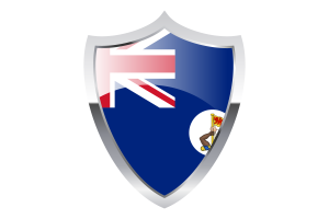 Crown Colony of North Borneo Flag with Medieval Heater Shield flag