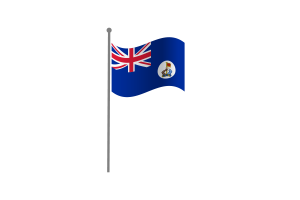 Waving Flag of Crown Colony of North Borneo flag