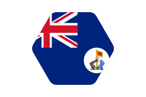 Crown Colony of North Borneo Flag Illustration Hexagon Rounded Shape flag
