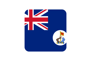 Crown Colony of North Borneo Flag Square Rounded Shape flag