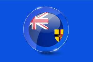 Crown Colony of Sarawak Flag Glossy Round Button flag