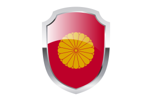 Emperor of Japan Shield Logo flag
