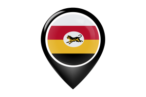Federated Malay States Flag Map Pin Icon flag