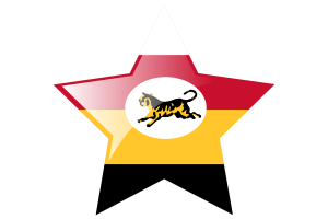 Federated Malay States Flag Star Icon flag