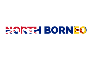 North Borneo Text Art flag