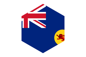 North Borneo Flag Hexagon Shape flag