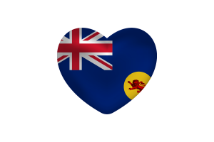 Love of North Borneo Heart Shape flag