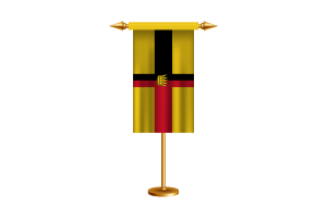 Raj of Sarawak Ceremonial Flag Vector Free flag