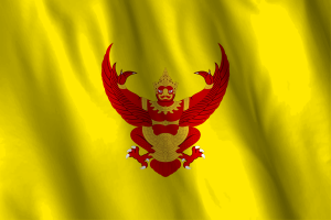 National Flag of Royal Standard of Thailand flag