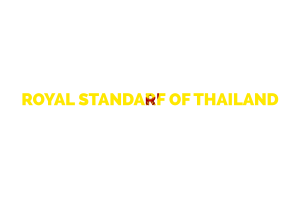 Royal Standard of Thailand Text Art flag