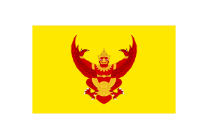 Royal Standard of Thailand Flag Vector Illustration flag