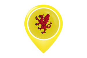 Somerset Flag Map Pin Icon flag