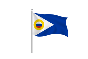 Chukotka Flag Clipart flag
