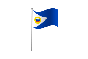 Waving Flag of Chukotka flag