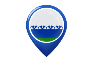 Nenets Flag Map Pin Icon flag