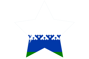 Nenets Flag Star Icon flag