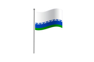 Waving Flag of Nenets flag