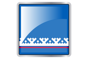 Yamalo-Nenets Flag Square icon flag