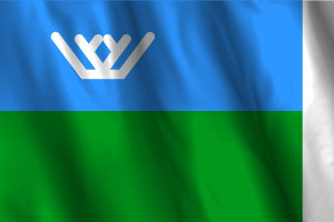 National Flag of Khanty Mansi flag