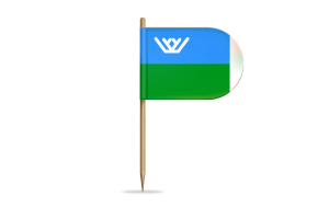 Khanty Mansi Flag for Desk, Table flag
