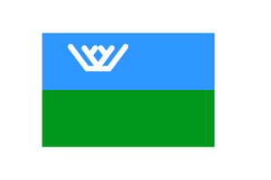 Khanty Mansi Flag Vector Illustration flag