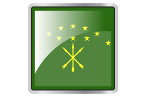 Adygea Flag Square icon flag