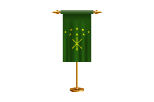 Adygea Ceremonial Flag Vector Free flag