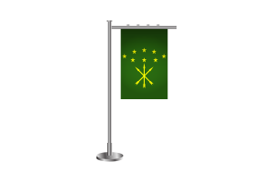 Adygea Standing Flag flag
