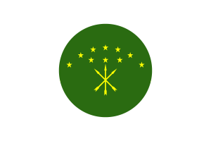 Adygea Flag Circle Vector Free flag