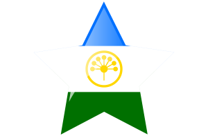 Bashkortostan Flag Star Icon flag