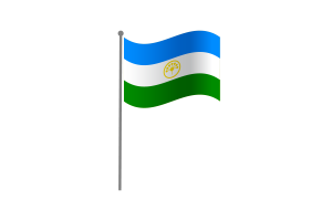 Waving Flag of Bashkortostan flag