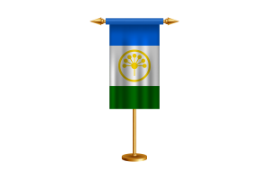 Bashkortostan Ceremonial Flag Vector Free flag