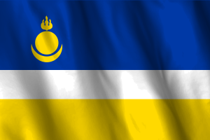National Flag of Buryatia flag