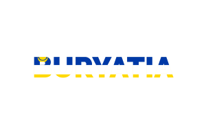 Buryatia Text Art flag