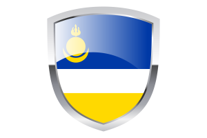 National Flag of Buryatia Clipart flag
