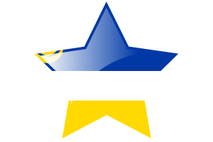 Buryatia Flag Star Icon flag