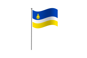 Waving Flag of Buryatia flag