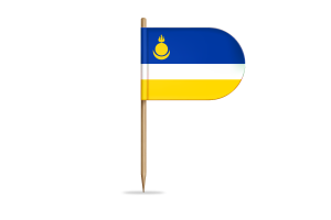 Buryatia Flag for Desk, Table flag