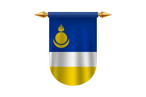 Buryatia Flag Emblem Vector Images flag