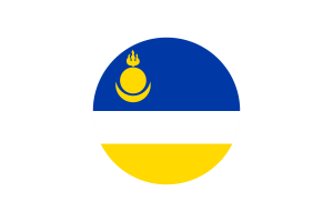 Buryatia Flag Circle Vector Free flag