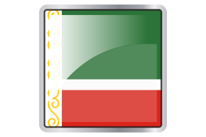 Chechnya Flag Square icon flag
